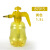 工者 气压式喷壶 家庭小型消毒园艺浇花喷水喷雾壶黄色 1.5升一只装GZ-10