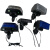 senken星际摩托车灯改装配件12伏爆闪警示灯喇叭扬声器 弧形白罩蓝光(个)