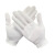 COFLYEE  薄款文玩礼仪棉手套 白色透气吸汗防滑作业劳保线手套 米白薄款
