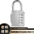 聚远（JUYUAN）密码挂锁【银色】户外防水防锈门锁行李箱密码锁 5个