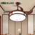 雷士照明（NVC）led餐厅风扇灯中国风卧室家用新中式遥控隐形一体风扇灯 05