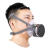 极标极标501G防毒面具硅胶口罩防护农药化工喷漆有机无机毒气异味 硅胶尘毒四件套（7号酸性气体）