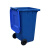 120L垃圾桶环卫垃圾桶100L小区户外公园大号有盖塑料垃圾桶加厚 红色加厚240L 660*590*1000
