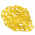 金诗洛 KSL201 塑料警示链条  路锥链条 隔离链子 链条 警示防护链条 隔离墩链条（8mm黄色-5米）
