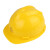 KELLAN 国标618V型安全帽工地施工防护建筑安全帽 防砸防冲击舒适透气工地道路安全帽 可印制logo 黄色 均码