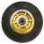 海斯迪克 高弹力轻音脚轮 工业重型平板车手推车轮橡胶万向轮子 8寸单配