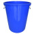 大号圆形带盖家用储水桶食品级发酵酿酒塑料水桶工业耐酸 碱消毒桶 T50有盖装水70斤 蓝色