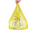 定制适用废物垃圾袋黄色诊所用大号废弃物小号塑料专用袋 50x56cm手提100只买200只送 加厚