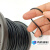TLXT黑色包塑钢丝绳 304不锈钢细钢丝绳2mm1mm1.5mm3mm4mm5mm 黑色包塑0.8mm(一卷100米)
