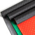赫思迪格 JG-236 防滑垫 PVC防水地垫 塑胶地毯 防水防油垫 绿色铜钱纹1*1米（加厚）