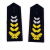2011式保安肩牌肩章套牌配饰 物业小区保安服装配件标志全套定做 二黄软肩章10对