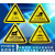标志大号三角形车间验厂安全标识牌小心有电危险警示贴纸 有电危险 20x20cm6张起发