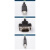 USB-MPI兼容S7-200/300plc编程线下载线6GK1571-0BA00-0AA0 深灰色_0cb20_带隔离 3M