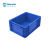Raxwell蓝色EU系列周转箱长方形加厚塑料物流箱汽配箱水产养鱼养龟箱收纳整理储物分类箱RHSS4010