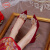 鞋柜（shoebox）达芙妮集团旗下新娘鞋伴娘新款红色细高跟鞋夏季敬酒中式单鞋婚鞋 酒红5cm 绒面 34