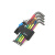 维拉Wera维拉967/9 TORX HF彩色星型梅花扳手套装 公制带固持功能 05024179001(TX8-TX40)