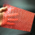 定制小号红色全新料气泡袋泡泡袋加厚防震包装膜批发泡沫袋定做 15*30厘米100只