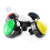 定制游戏机按钮 60mm凸面大圆带灯按键拍拍乐 游戏机配件大圆按钮开关 绿色+支架+LED灯+二足微动