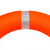 防汛救生圈救生浮圈实心游泳泡沫圈 橙色包布泡沫款 救生圈 EVA泡沫红色大号