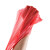普利赛拉 红色手提垃圾袋打包袋 酒店商用背心垃圾袋塑料袋 【18*29cm】100只装 红色