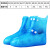 锐麻 雨鞋套防水防雨鞋套防滑加厚耐磨底成人男女款雨靴套 蓝 34-35（码） 