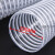 适用PVC风管透明钢丝软管木工雕刻机工业吸尘管伸缩波纹管塑料排风管 内径200mm(10米)厚1mm