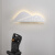 格蒂诗后现代简约壁灯创意个性高颜值卧室床头灯艺术过道客厅背影墙灯具 白色/长32高4距墙10CM/白光