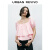 UR夏季女装甜美减龄灯笼袖一字领系带罩衫衬衫UWG232039 浅粉色 M