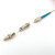 通信汪（CommKing）光纤适配器ST公-FC母/UPC 光纤跳线尾纤转接头公母耦合器阴阳法兰 CKAD-4M2F