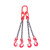 莫百特 链条吊索具 G80级高强度锰钢链条索具 吊具成套 吊车行车组合 可定制 单位：套 三腿3吨5米 