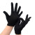 上柯 LF001 黑色棉手套加厚耐脏黑色作业手套 吸汗礼仪手套 厚款M码120双装