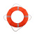 钢米救生圈 成人专业船用游泳圈 橘色实心牛津布泡沫防汛救生圈 中号外径60CM内径35CM