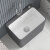 京浴北欧灰色洗拖把池长方形陶瓷家用阳台卫生拖布池落地式墩布池 395灰白色（40X32x41） 配件：下水器