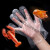 级一次性手套透明手套防水手套薄膜加厚餐饮家务环保手套 厚款5包500只