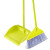 金诗洛 JZT-0033 商用塑料软毛扫把簸箕套装 绿色（12套）
