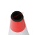 安全警示锥桶 橡胶路锥雪糕筒塑料锥形帽桶反光安全路障伸缩圆锥警示牌柱隔离墩MYFS 橡胶-高45cm-重1.8斤