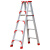 梯子折叠伸缩铝合金人字梯工程梯多功能伸缩楼梯梯子AA定制 加强款-1.0米加厚