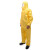 杜邦(DU PONT)Tychem2000 C级带帽连体防护服工业耐化学耐腐蚀酸碱隔离衣 黄色 XXXL