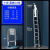 伸缩升降梯铝合金可携式人字梯多功能直梯不锈钢折叠梯 加厚加粗无缝钢管单面梯3.9米
