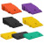 马路牙子塑料台阶垫 斜坡垫汽车上坡垫门槛斜坡板塑料路沿坡橡塑 黑色或黄色绿色*长49宽27高7