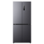 美菱（MeiLing）冰箱420升十字门对开四门一级能效双变频超薄零嵌入底部散热干湿分储独立三档变温全空间抗菌冰箱