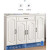 索菲亚欧式鞋柜家用进门口外带挂衣架玄关柜一体靠墙阳台储物柜 基础带衣帽架60-32-190暖白色