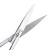 金固牢 实验用剪刀 不锈钢实验室手术剪刀直尖弯尖 KZS-80 手术直尖20cm 
