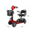 电动车四轮电动残疾人家用双人小型老年助力电瓶车折叠 高配款12A铅酸电池续航40里(可加装座椅送大礼 24V