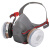 霍尼韦尔（Honeywell）防毒面具 550050M 防护面罩 呼吸防护 防化工气体 橡胶半面罩 配件 1只装