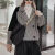 VFKZ五十岁女人适合的时髦服饰春秋装二八月外套女款新款洋气矮个子减 黑白格 M（90斤至105斤）