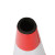 橡胶路锥雪糕筒 塑料锥形帽桶 反光安全路障伸缩圆锥 警示牌柱隔离墩 橡胶-高70cm-重4.8斤