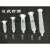 透明美式针筒点胶机日式针筒3cc5cc10cc30cc55cc灌胶美式针头针管 10cc针筒(黑色)+活塞