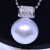 南洋半岛 澳白珍珠吊坠 海水项链18k金镶钻轻奢锁骨链送女友礼物15.5mm