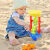 沙滩玩具沙漏单个风车玩具沙漏斗儿童沙漏大号宝宝沙池玩沙工具 沙漏组合套餐1